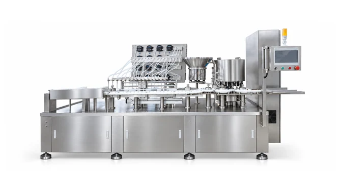 Timing-Belt Vial Filling And Capping Machine
