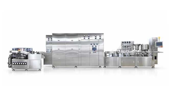 Vial Washing, Drying, Filling And Capping Line