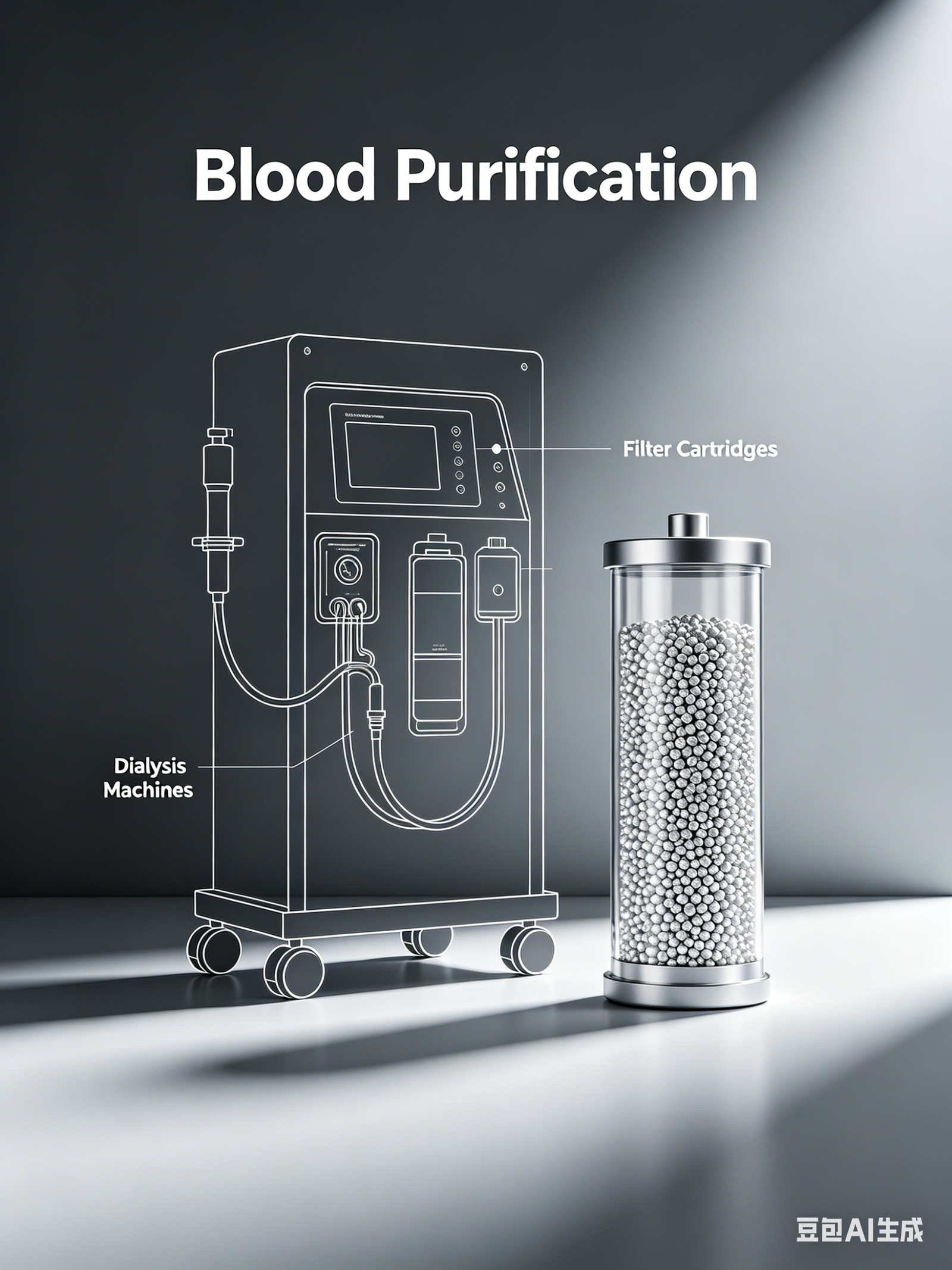 Automatic blood purification consumables production line