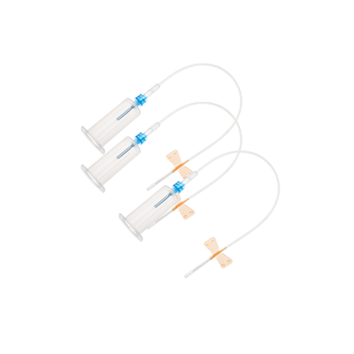 Handle grip blood collection needle assembly machine