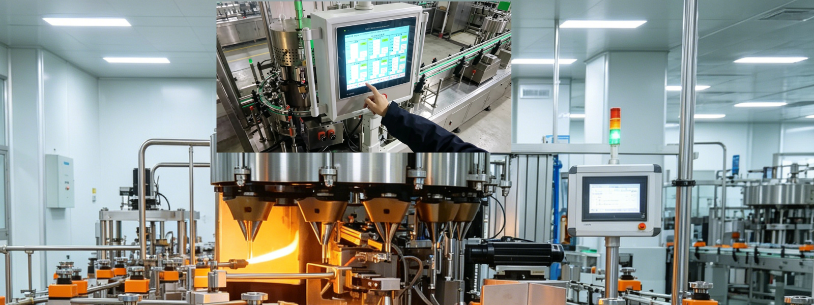 Pharmaceutical cartridge and vial machine