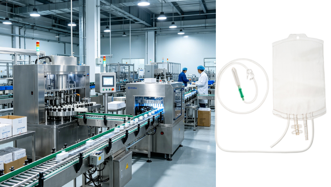 Medical blood transfusion consumable manufacturing equipment