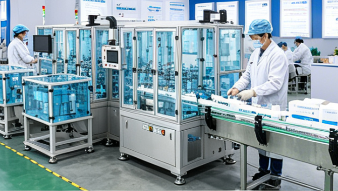 Automatic pre-filled saline flush line assembly machine