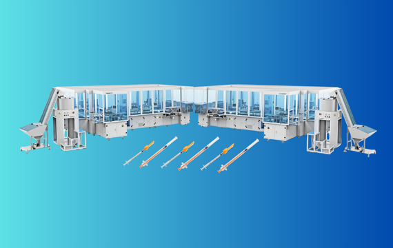 Automatic insulin syringe assembly machine