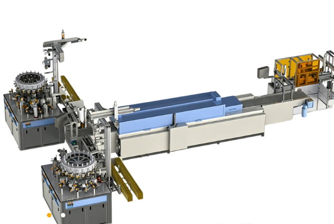 Prefilled syringe making line