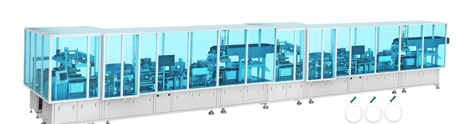 Disposable Suction Catheter Assembly and Packaging Line