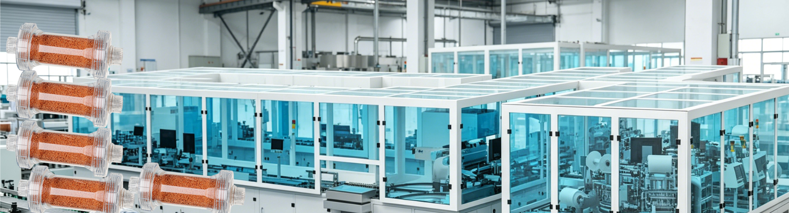 Automatic hemoperfusion cartridge assembly machine